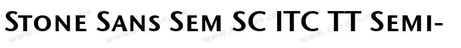Stone Sans Sem SC ITC TT Semi字体转换